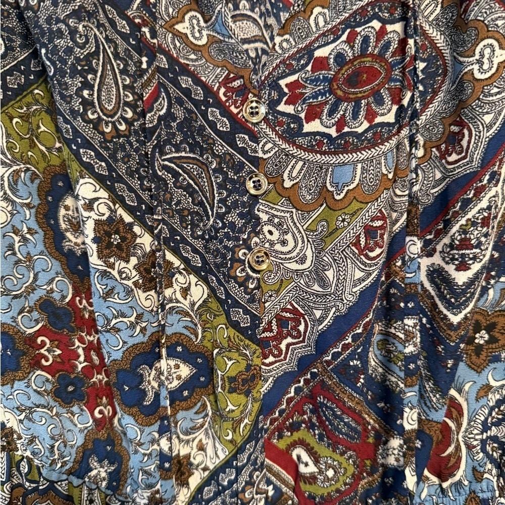 Emma & Michelle Paisley Print Mini Dress – Size Medium - Picture 6 of 7